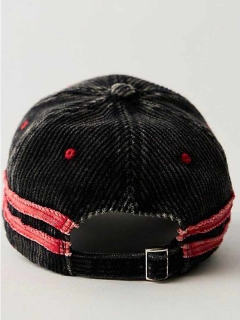 Free People Black Hollie Varsity Baseball Hat NWT - Picture 3 of 5